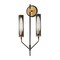 Maxim Lighting Regent 2-Light Wall Sconce, Black/Antique Brass 16170CLBKAB - alternate 1